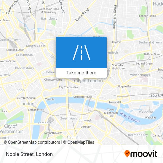 Noble Street map