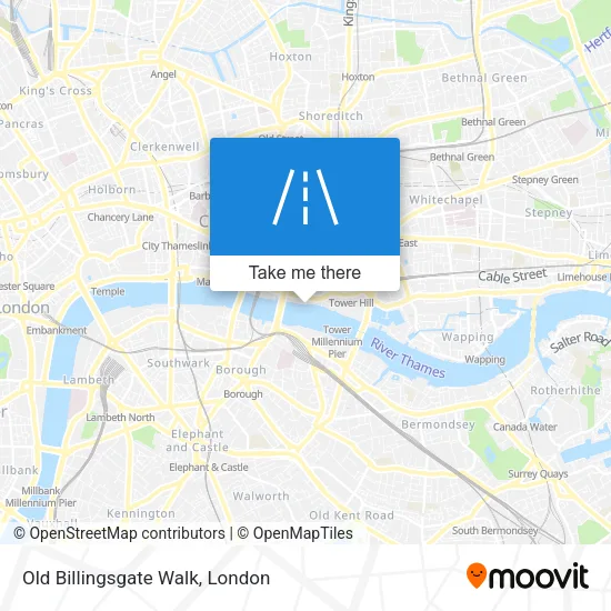 Old Billingsgate Walk map