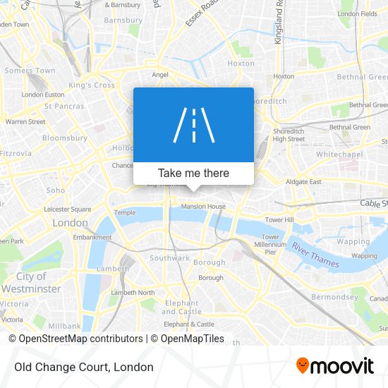 Old Change Court map