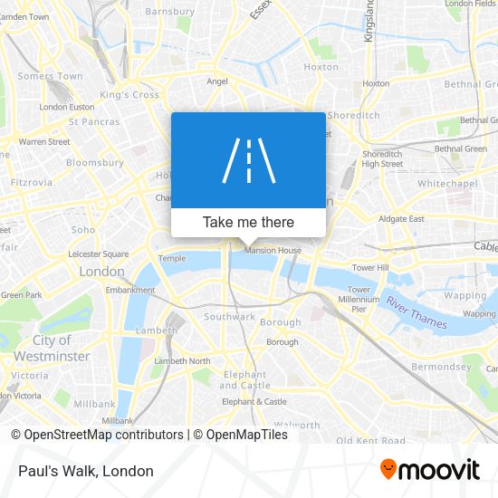 Paul's Walk map