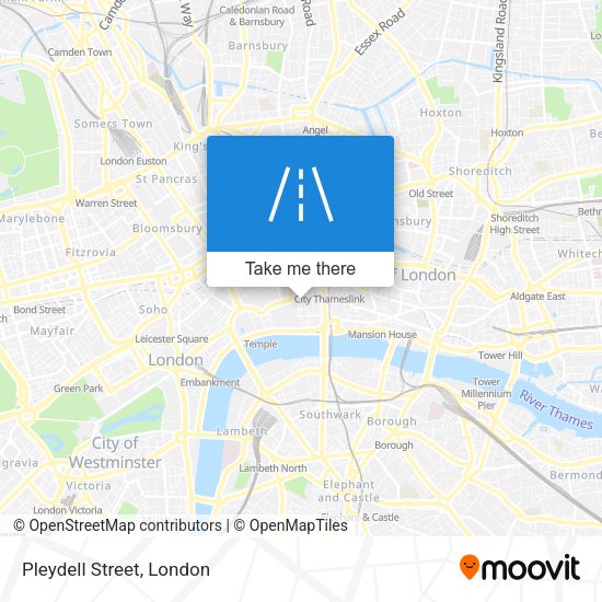 Pleydell Street map