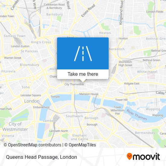 Queens Head Passage map