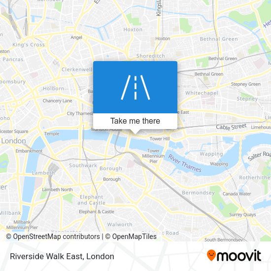 Riverside Walk East map