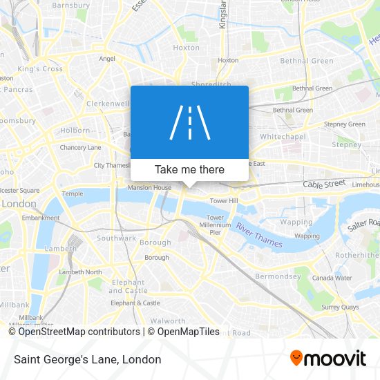 Saint George's Lane map