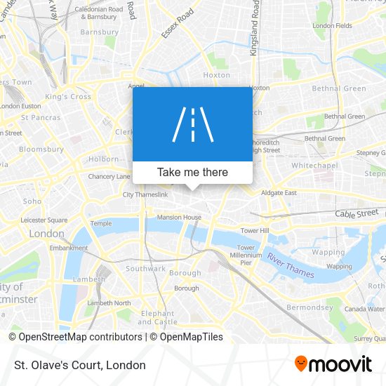 St. Olave's Court map