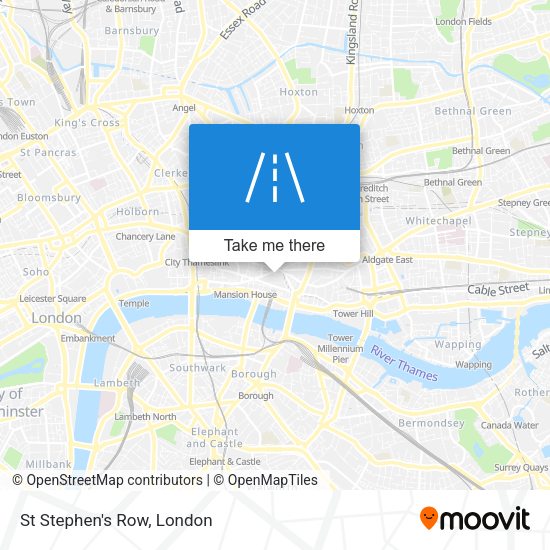 St Stephen's Row map