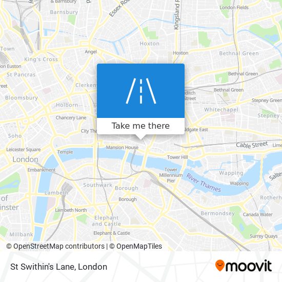 St Swithin's Lane map