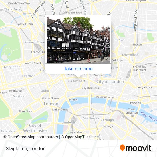 Staple Inn map