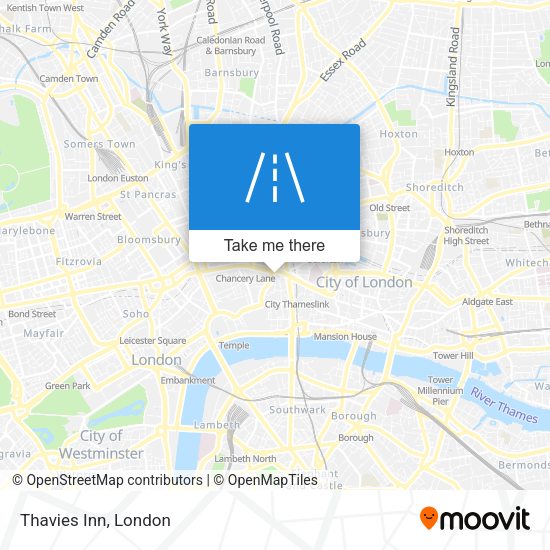 Thavies Inn map