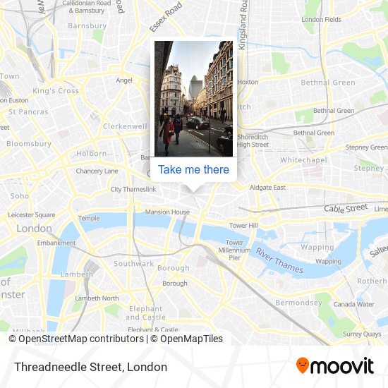 Threadneedle Street map