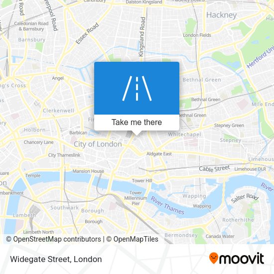 Widegate Street map