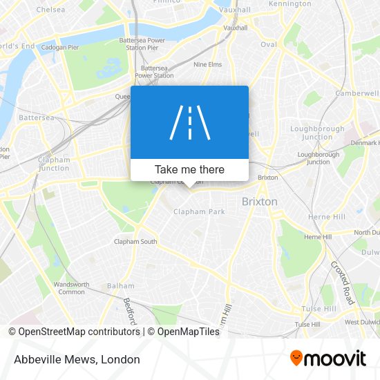 Abbeville Mews map
