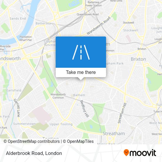 Alderbrook Road map