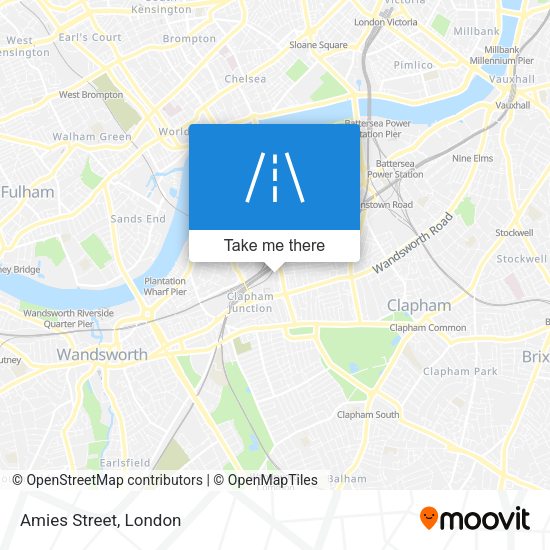 Amies Street map