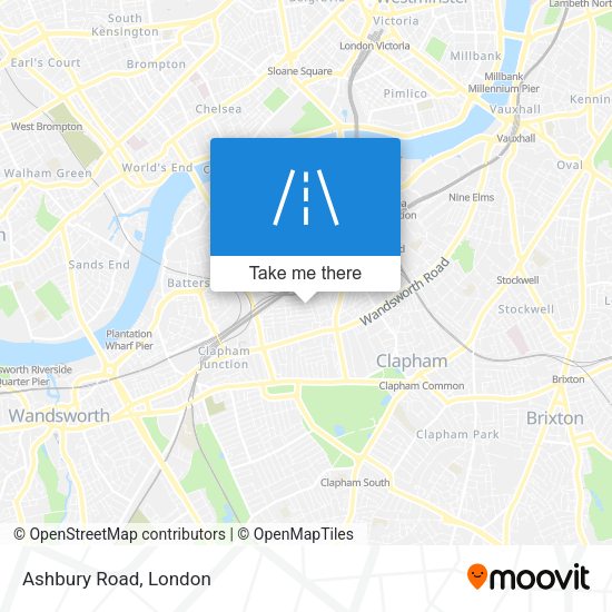 Ashbury Road map