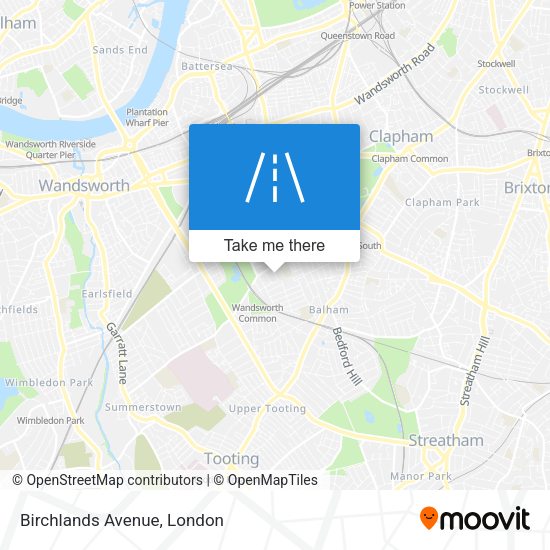 Birchlands Avenue map