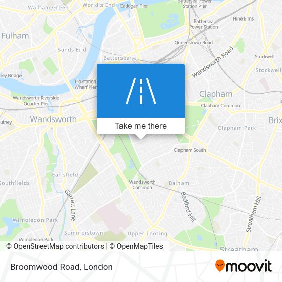 Broomwood Road map