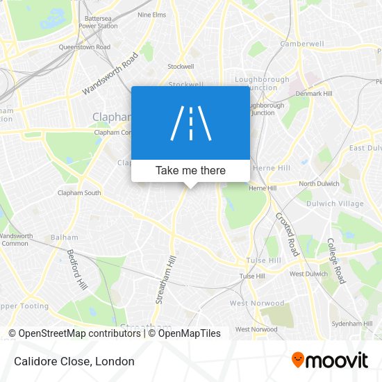Calidore Close map