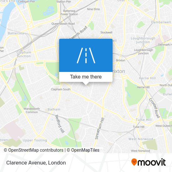 Clarence Avenue map