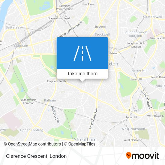 Clarence Crescent map