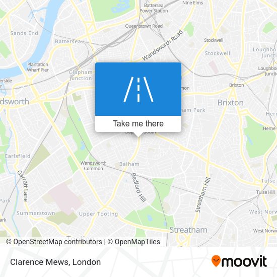 Clarence Mews map