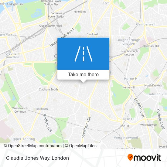 Claudia Jones Way map