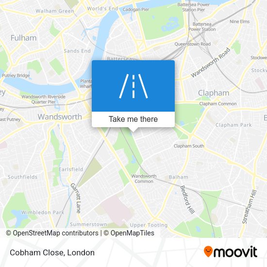 Cobham Close map