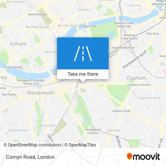 Comyn Road map