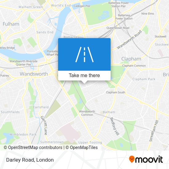 Darley Road map