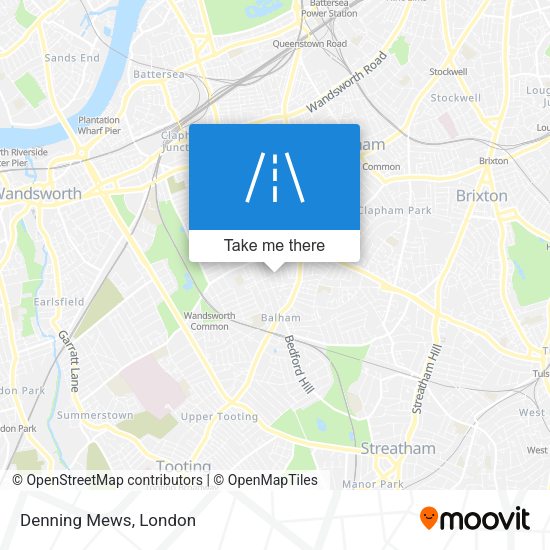 Denning Mews map