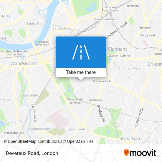 Devereux Road map