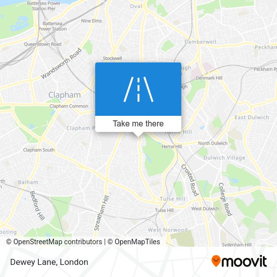 Dewey Lane map