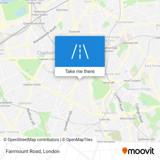 Fairmount Road map