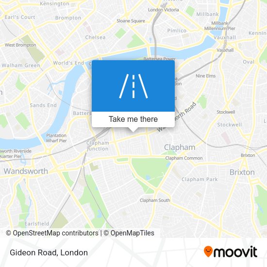 Gideon Road map
