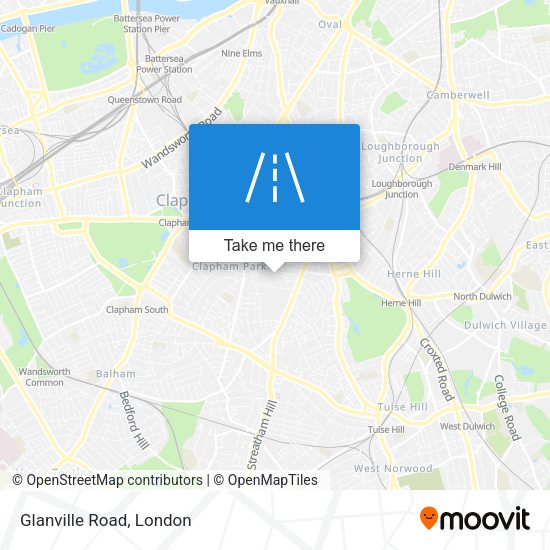 Glanville Road map