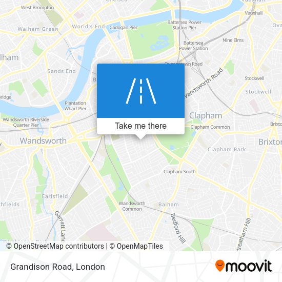 Grandison Road map