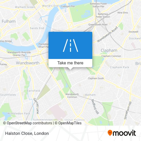 Halston Close map