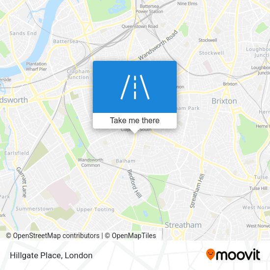 Hillgate Place map
