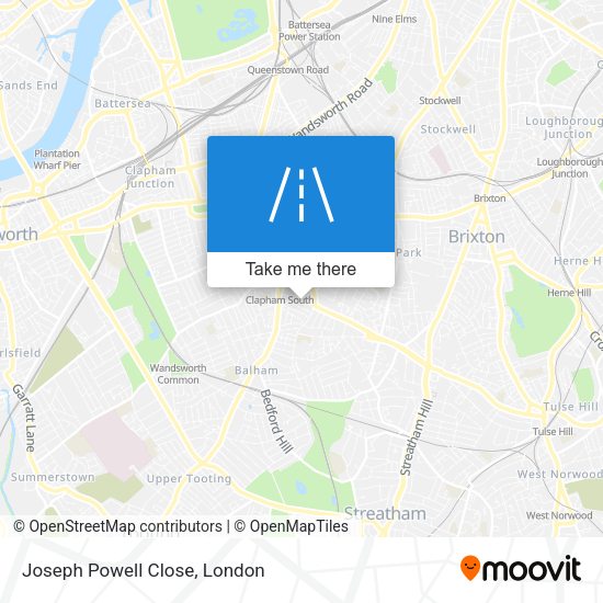 Joseph Powell Close map