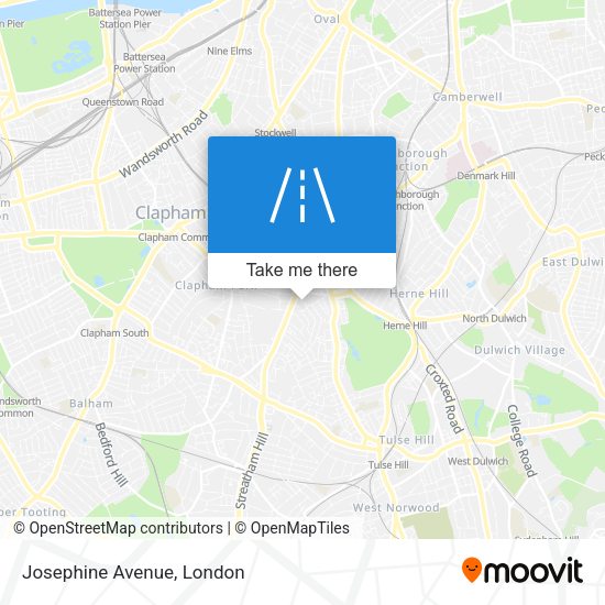 Josephine Avenue map