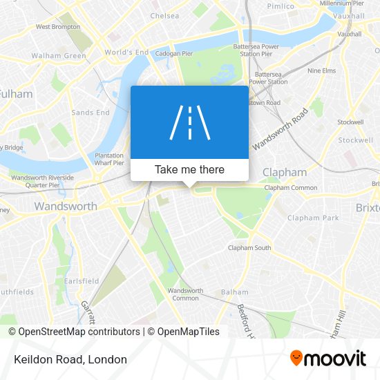 Keildon Road map