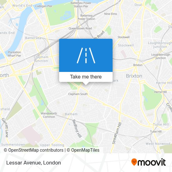 Lessar Avenue map