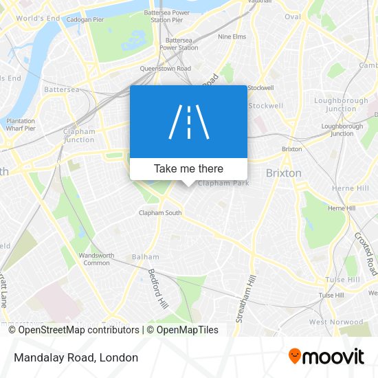 Mandalay Road map