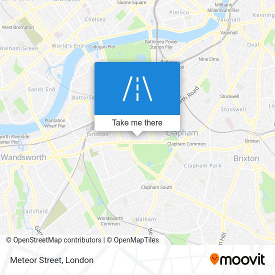 Meteor Street map