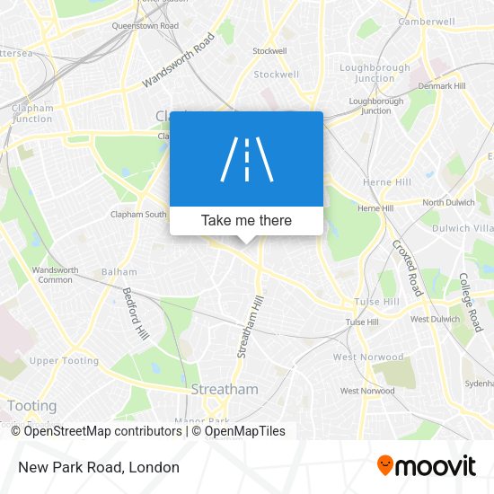 New Park Road map