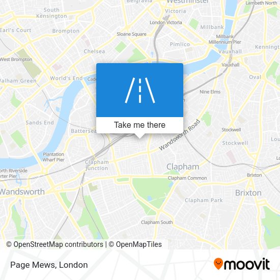 Page Mews map
