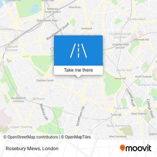 Rosebury Mews map