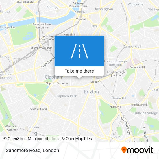 Sandmere Road map
