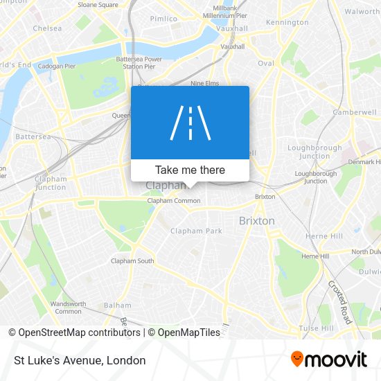 St Luke's Avenue map