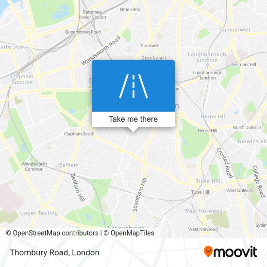 Thornbury Road map